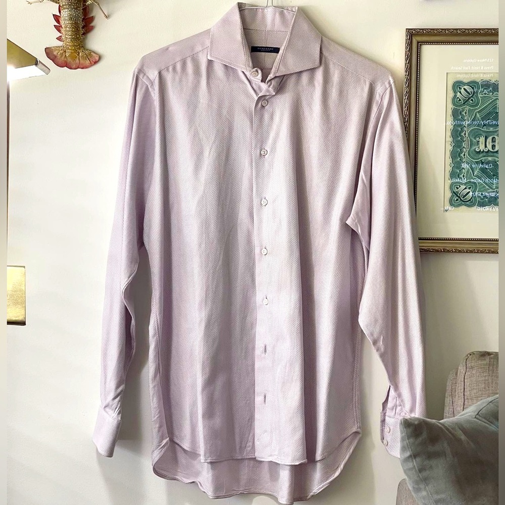 Burberry Mens Lavender Business Shirt